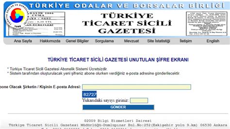 Ankara ticaret sicil gazetesi sorgulama